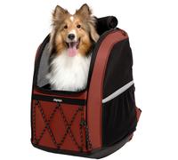 Mochila para perro XL y bolso para coche de perro Charly 2 en 1 marrón castaño