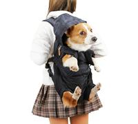 Mochila para perros | Ajustable cálido resistente al viento y a la nieve - Transportador de mascotas - para gatos en invierno para viajes, actividades al aire libre, ciclismo, camping, coche y