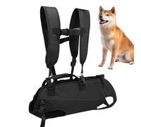 Mochila para perros, arnés de elevación de perros - Arnés de perro horizontal ajustable portátil,Apparados y accesorios de mascotas multifuncionales para la urgencia de ciclismo de bicicleta de viajes