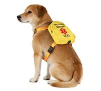 Mochila para perros de servicio de terapia, soporte emocional, arnés al aire libre, bolsa de regalo de cumpleaños para mascotas (perro de apoyo emocional)