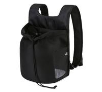 Mochila para perros pequeños y gatos, bolsa de transporte para mascotas, doble hombro, bolsas de viaje para cachorros y gatitos, color negro