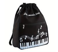 Mochila para Piano, Bolso para Partituras de de Sol, Bolso de Lona de Gran Capacidad para Adultos y Jóvenes, Conveniente para Estudio Artístico, Viajes y Caminatas.