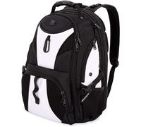 Mochila para port til SwissGear 1900 Scansmart TSA de 17 pulgadas, color blanco y negro