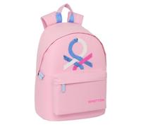 Mochila Para Portatil 14,1" Benetton "Pink" 31 x 41 x 16 cm.