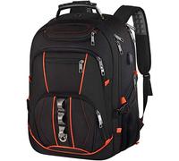 Mochila para portátil de 18,4 pulgadas, extra grande para viajes, para hombres con puerto de carga USB, 55 L de gran capacidad, compatible con TSA, bolsillo antirrobo, resistente para la escuela,