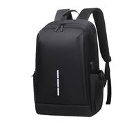 Mochila para portátil de diseño para Hombre, Mochila de Estilo Ejecutivo y Casual para Viajes de Negocios, con Puerto Carga USB - Mochila Ligera e Impermeable para Universidad,Negro
