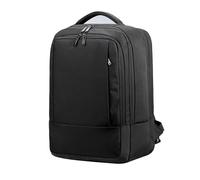 Mochila para portátil de Gran Capacidad, Mochila Moderna para Negocios y Viajes, Bolsa Equipaje Impermeable y Ligera para Hombres y Mujeres, para Trolley y Puerto Carga USB,Black 1