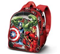 Marvel Los Vengadores Almighty-Mochila 3D Elite, Rojo, 25 x 30 cm, Capacidad 7 L