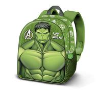 Marvel Hulk Rage-Mochila 3D Elite, Verde, 25 x 30 cm, Capacidad 7 L
