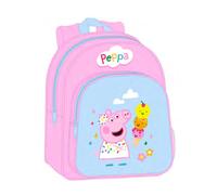 PEPPA PIG - Mochila Escolar Infantil Animada, Mochila Niño, Mochila Infantil, Adaptable a Carro, Ideal para Niños en Edad Escolar, Cómoda y Versátil, Calidad y Resistencia, 26x11x34 cm
