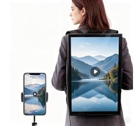 Mochila para señalización Digital Exterior de 21,5 Pulgadas Sistema operativo Android 11 2 GB de RAM, 32 GB de Almacenamiento Pantalla táctil Entradas USB/App/HDMI para Marketing