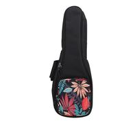 Mochila para ukelele con diseño elegante, correa de hombro ajustable y gruesa, bolsa de transporte para ukelele, estuche para instrumentos de cuerda para viajes, presentaciones al (21 pulgadas)