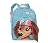 Mochila Paw Patrol Perros para niños y niñas - Personalizada con nombre - Mochila de ocio para jardín de infantes con orejas de felpa 3D - 8L, 31 x 24 x 13 cm
