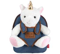 Mochila peluche 27cm con unicornio tiara extraible