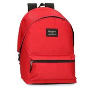 Mochila Pepe Jeans Bolsa Para La Escuela Hombre Textil Rojo