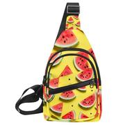 Mochila pequeña bandolera cruzada, bolsa de pecho, mochila de día, diferentes hongos brillantes (3), Multicolor 14, 11.8x7x1.5in/30x18x4cm