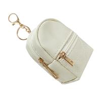 Mochila pequeña con llavero, bolsa de cosméticos para mujer, materiales de piel sintética, soporte para pintalabios, maquillaje de viaje, bolsas con cremallera, mochila pequeña, d, Talla única