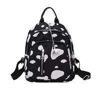 Mochila pequeña de nailon con estampado de vaca para adolescentes, mujeres y niñas, para la escuela, Imagen de referencia del color: