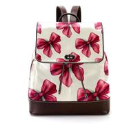Mochila pequeña de piel sintética con diseño de calaveras de dirección con coronas de flores rosas y amarillas sobre fondo verde salvia, mochila escolar para mujer, Multicolor 03, 27x12.3x32cm