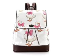 Mochila pequeña de piel sintética con diseño de calaveras de dirección con coronas de flores rosas y amarillas sobre fondo verde salvia, mochila escolar para mujer, Multicolor 08, 27x12.3x32cm