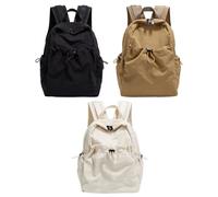 Mochila Pequeña de Senderismo Mochila de Día Impermeable de Nylon con Cinta | Mochila Camping Para Mujer Para tablet, documentos A4, móvil, trayectos, colegio, escapadas urbanas y paseos Caqui
