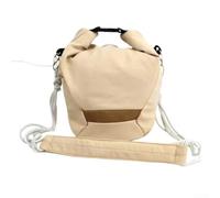 Mochila pequeña para cámara fotográfica al aire libre, bolsa de hombro ligera con cubierta de lluvia, se adapta a accesorios de tableta iPad de 25 x 23 x 10 cm (caqui)