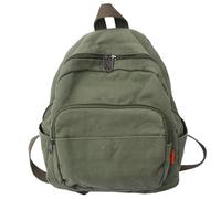 Mochila pequeña para mujer, de lona, mochila urbana, mochilas de día para mujer, mochilas bolso para mujer, mochila casual, verde, Wie dargestellt, Retro