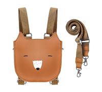 Mochila pequeña para niñas Bolso de hombro para niños Bolso bandolera para niños Monedero de animales adolescentes Estilo 2 en 1 desde 3 años en adelante L16xD7xH17cm / L6.3xD2.8xH6.7in (Fox)