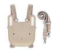 Mochila pequeña para niñas Bolso de hombro para niños Bolso bandolera para niños Monedero de animales adolescentes Estilo 2 en 1 desde 3 años en adelante L16xD7xH18.5cm / L6.3xD2.8xH7.3in (Bunny)