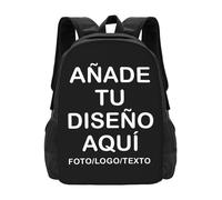 Mochila personalizada - Agrega tu texto/imagen/foto o logo - Diferentes Diseños para personalizado - Mochila escolar ligera para estudiantes, viajes, camping y vuelta al colegio