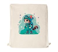 Mochila Personalizada Algodón Patrulla Gatuna | Bolso Saco con Cuerdas | Regalos Originales Vuelta al cole | Regalos para Niños y Niñas | Hecho en España (Everest)