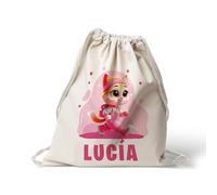 Mochila Personalizada Algodón Patrulla Gatuna | Bolso Saco con Cuerdas | Regalos Originales Vuelta al cole | Regalos para Niños y Niñas | Hecho en España (Skye)
