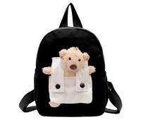 Mochila Personalizada Bebe Guarderia,Mochilas Infantiles Personalizadas con Nombre Bordado,Mochila Escolar con Oso Desmontable Colegio,para Niñas/Niños de Guardería y Primaria