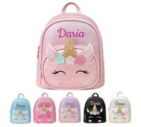 Mochila Personalizada con Nombre Bordado Mochila Infantil Personalizado Pequeña para Niño Niña viaje excursion playa de Regalos Personalizados para cumpleaños Navidad vuelta al cole guardería
