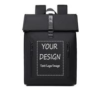 Mochila Personalizada Mochila para Ordenador Portátil para Mujeres Hombres con El Nombre De La Foto, Personalizado De Viaje De Negocios Ordenador Mochila Color1,30 * 15 * 45CM