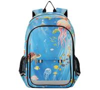 Mochila personalizada para niños de 8 a 12 años: mochila casual para niños y niñas de sexto grado en varios colores - Tortuga Sea Ocean Animals