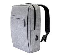 MOCHILA PHOENIX MICHIGAN PARA PORTATIL HASTA 15.6 PULGADAS - CON CABLE USB - VIAJE - GRIS