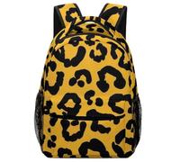 Mochila Piel De Animal Estampado De Guepardo Y Leopardo Amarillo Daypack Campamento Backpack Tipo Casual Mochila Escolar para Travel Portátil Aire Libre