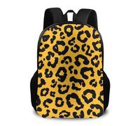 Mochila Piel De Animal Estampado De Guepardo Y Leopardo Amarillo Mochila Escolar Escolares Daypack Tipo Casual Mochilas Escolares para Portátil Escolar Senderismo