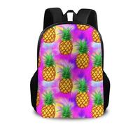 Mochila Piñas Tropicales Y Hojas De Palma Backpack Unisex Mochilas Escolares Daypack para Travel Senderismo Portátil