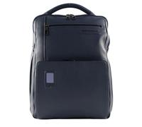 Piquadro AKRON Mochila para portátil azul oscuro, cuero, unisex