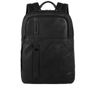 Piquadro P15S Mochila de día Piel 43 cm Compartimento para el portátil negro