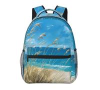 Mochila Playa, Brisa Marina, Costa, Litoral Mochilas Escolares Mochila Escolar Unisex Backpack para Portátil Senderismo Escolar