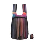 Mochila plegable de lluvia arcoíris colorida de 16 l, ligera, plegable, para viajes, mochila impermeable para senderismo con cremallera, para hombres y mujeres
