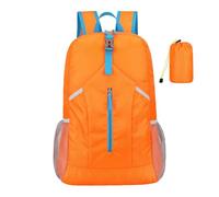 Mochila plegable genérica, amplia capacidad, mochila de viaje, resistente al agua, al aire libre, mochilas ligeras, ligero Hiking Daypack, Travel Backpacks con gran capacidad, negro, naranja, azul
