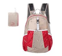 Mochila Plegable Para Viaje - Diaria Compacta Casual Para Fin de Semana | Organizador Diario Portátil Capacidad Generosa Para Niños Niñas Hombres Mujeres Unisex, rojo, Consulte la descripción