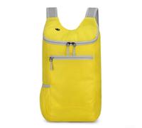 Mochila plegable ultraligera para viajes, deportes al aire libre, senderismo, fitness, desplazamientos, tela impermeable, diseño de secado rápido, gran capacidad, 27 x 43 x 14 cm (amarillo)