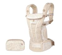 Mochila portabebé Ergobaby Omni Breeze recién nacidos desde su nacimiento hasta que pesan 20kg, portabebé ergonómica de Malla SoftFlex, 4 posiciones para transportar, Cream Flower Lace