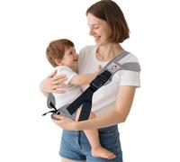 Mochila Portabebés para Recién Nacido (0 a 36 Meses) - Fular Portabebé Ergonomico y Marsupio Lateral - Portabebés de Cadera Ajustable (hip-Gris)