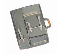 Mochila portafolio para artistas y tote, multifunción, lona impermeable 4 K, para exteriores de puerta de transporte de carteras para exteriores., #-02, GRAY, Gray